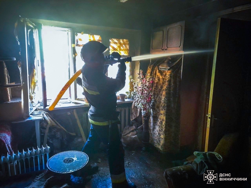 У Вінниці під час пожежі врятували трьох дітей