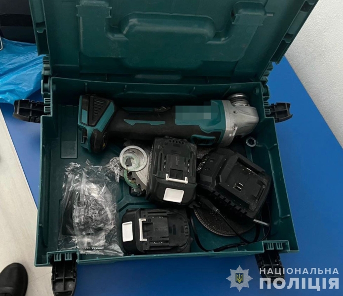 У Вінниці затримали чоловіка, який вкрав електроінструментів на 23 тисячі гривень