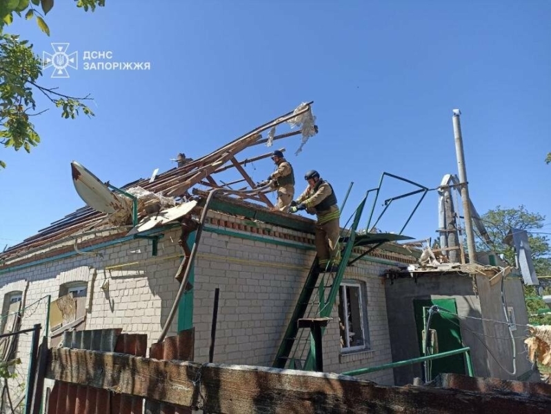 У Запорізькій області обстріли спричинили займання чотирьох будинків
