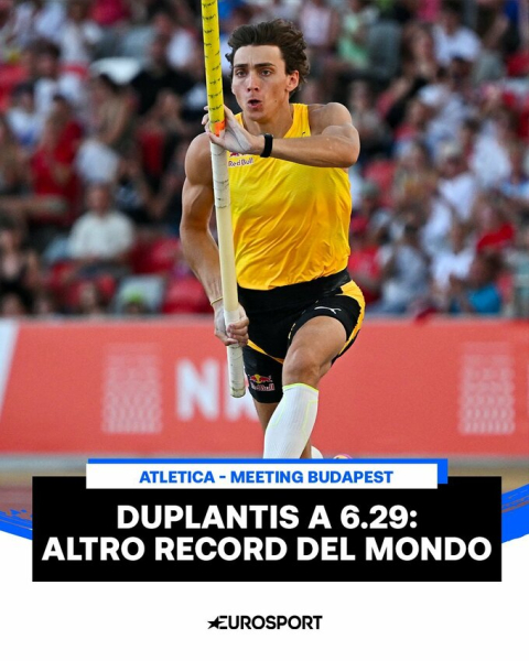 Стрибки з жердиною. Швед Арман Дюплантіс побив світовий рекорд у 13-й раз
