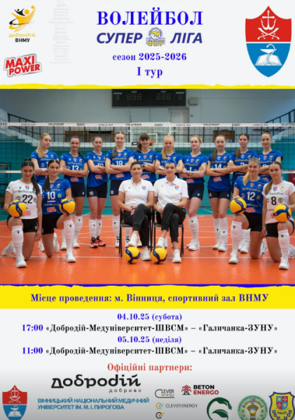 Стартує жіноча Суперліга України з волейболу. Учасники та розклад