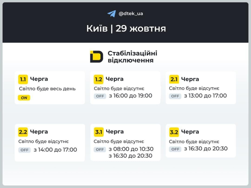 Завтра в Україні діятимуть графіки відключення світла: коли в оселях не буде електроенергії