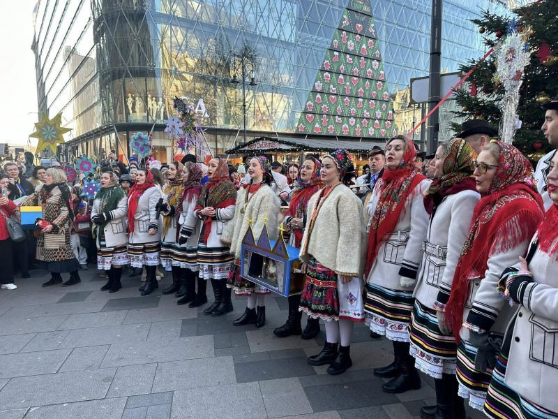 Закарпатський народний хор колядував у Будапешті