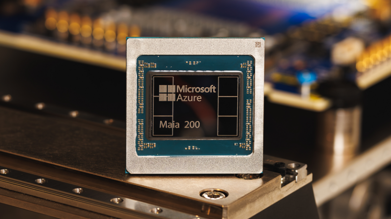 Microsoft представила ШІ-чип Maia 200: 216 ГБ HBM3e, TDP 750 Вт і 10 PFLOPS
