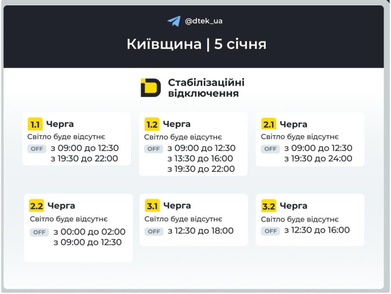 У Києві та області оновили графіки відключень: де світла стало менше