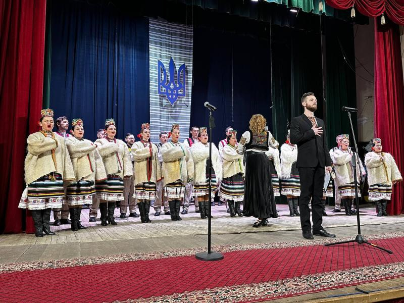 Закарпатський народний хор у межах відзначення Дня Соборності України виступив у Стрию