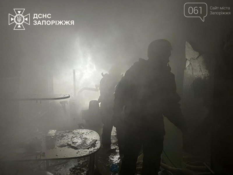 У Запоріжжі у пологовому будинку внаслідок влучання дрону виникла пожежа, - ФОТО