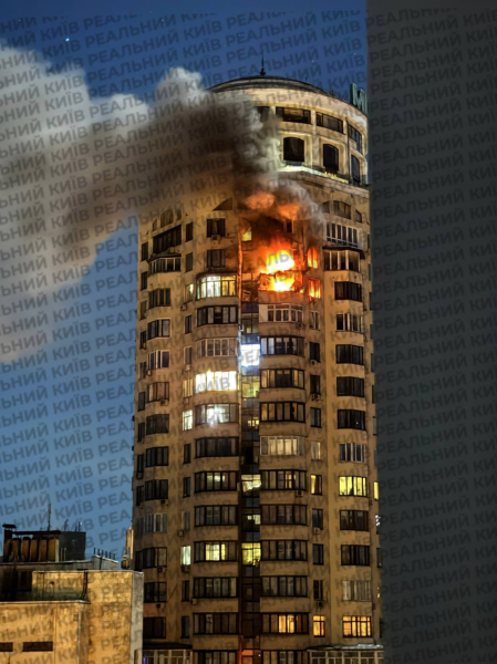 З'явилися перші кадри з наслідками атаки на Київ