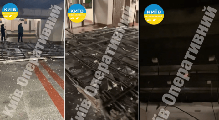 На станції "Теремки" обвалилася стеля